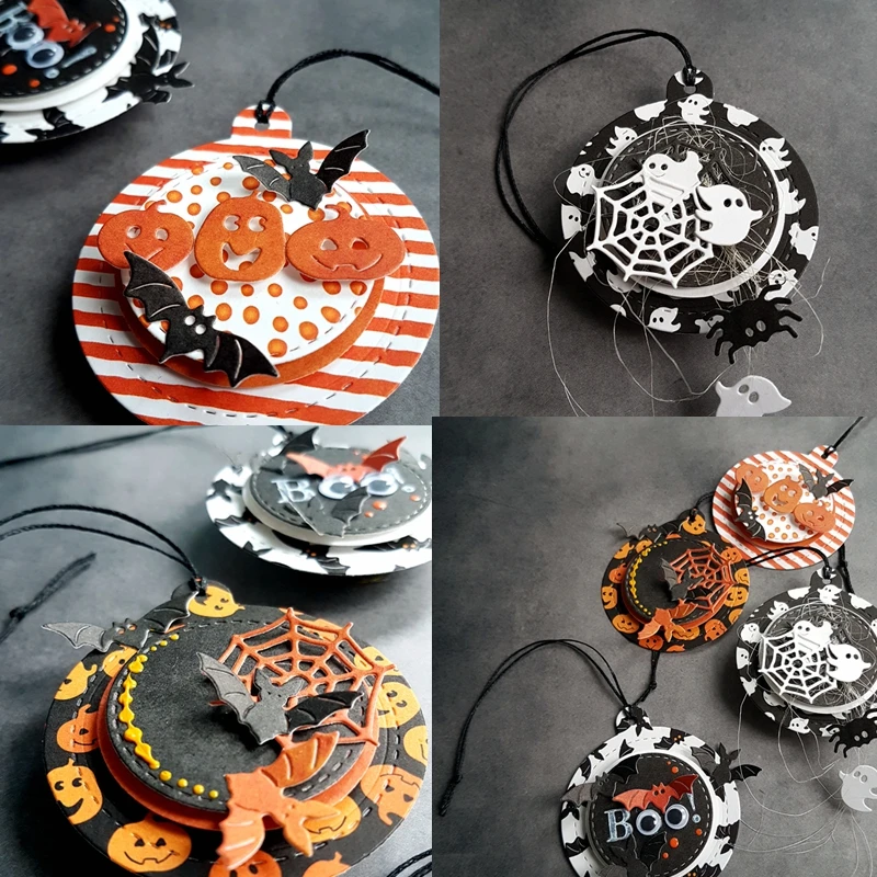 

Halloween Metal Cutting Dies Pumpkins Gohsts Bat Spider Web Die Cuts For Card Making DIY Scrapbooking New 2019 Crafts Cards