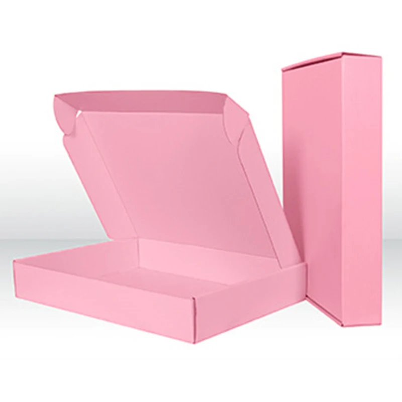 10Pcs Color Corrugated Paper Box 3 Layer Small Courier Box Jewelry Express Boxes Kraft Gift Packaging Box Logistics Supplies