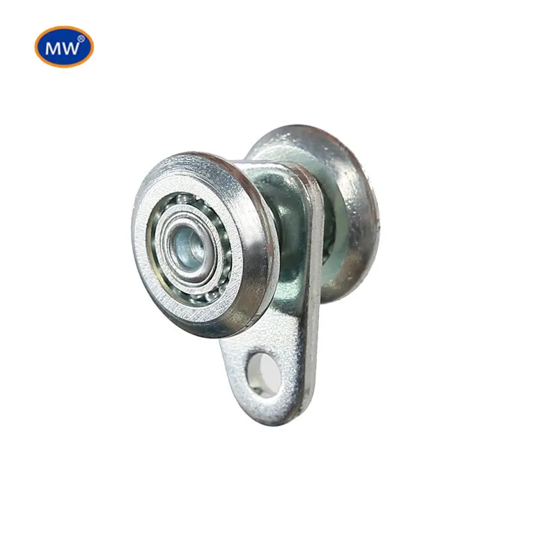 

Silver Steel Rail Hanging Trolley Wheel Sliding Track Roller Load-bearing