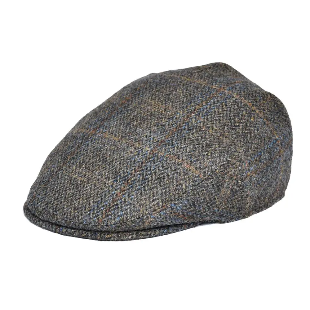 Botvela 100% lana Ivy Cap berretti piatti a spina di pesce Tweed Scally Hat Bunnet Paddy Dai Cheese-cutter berretto da strillone cappelli da guida