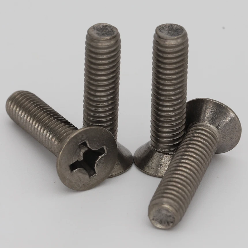 M3 M4 M5 M6 OD 6mm 8mm 10mm 12mm 15mm 20mm Length TA2 Titanium Bolt Philips Cross Recessed Countersunk CSK Flat Head Bolt Screw