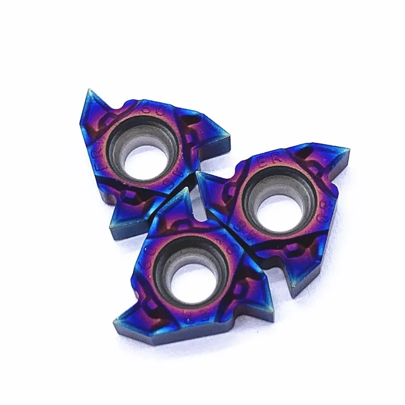 Alta qualità MMT16ER AG60-S MMT16IR AG60-S Utensile da tornio nano blu inserto filettato lama in metallo duro Utensile CNC 16ER 16IR AG60