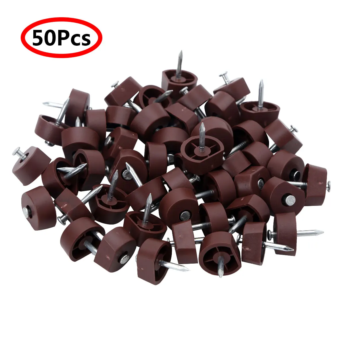 

50 Furniture Shelf Pins Knock in Cabinet Closet Pin Holder Bracket Plastic Cupboard Support Tack Nails Hardware Kit Accessories