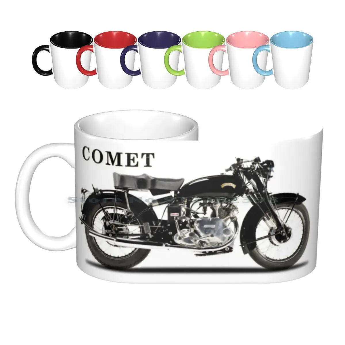 The Series C Comet Ceramic Mugs Coffee Cups Milk Tea Mug Vincent Comet Series C Vincent Comet Vincent Rapide Motorcycle Vintage