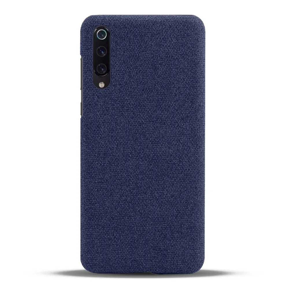 Slim Cloth Texture Fitted Cover for Xiaomi Mi 9 Case Fabric Ultrathin Antiskid Capa for Xiomi Mi 9 mi9 xiaomi9 9 SE Lite 9se