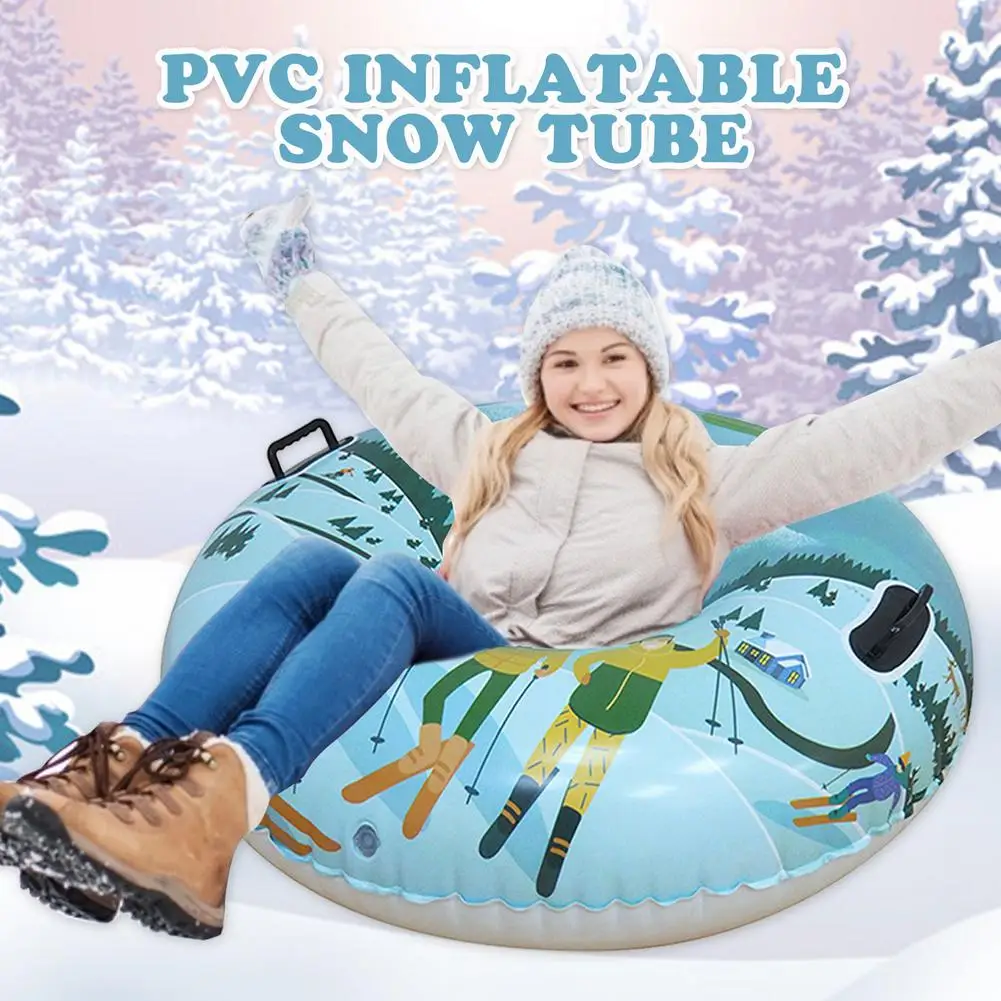 

Iatable Snow Sled For Kids Adults Heavy Duty Iatable Snow Tube Sled Thick Material Giant Snow Toys for Winter Sport Fun