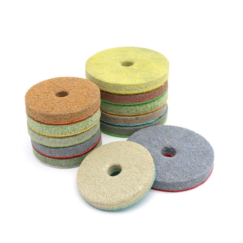 3" 4" Sponge Sanding Disc/Sponge Diamond Polishing Pads  For Polishing Marble Granite Artificial Stone