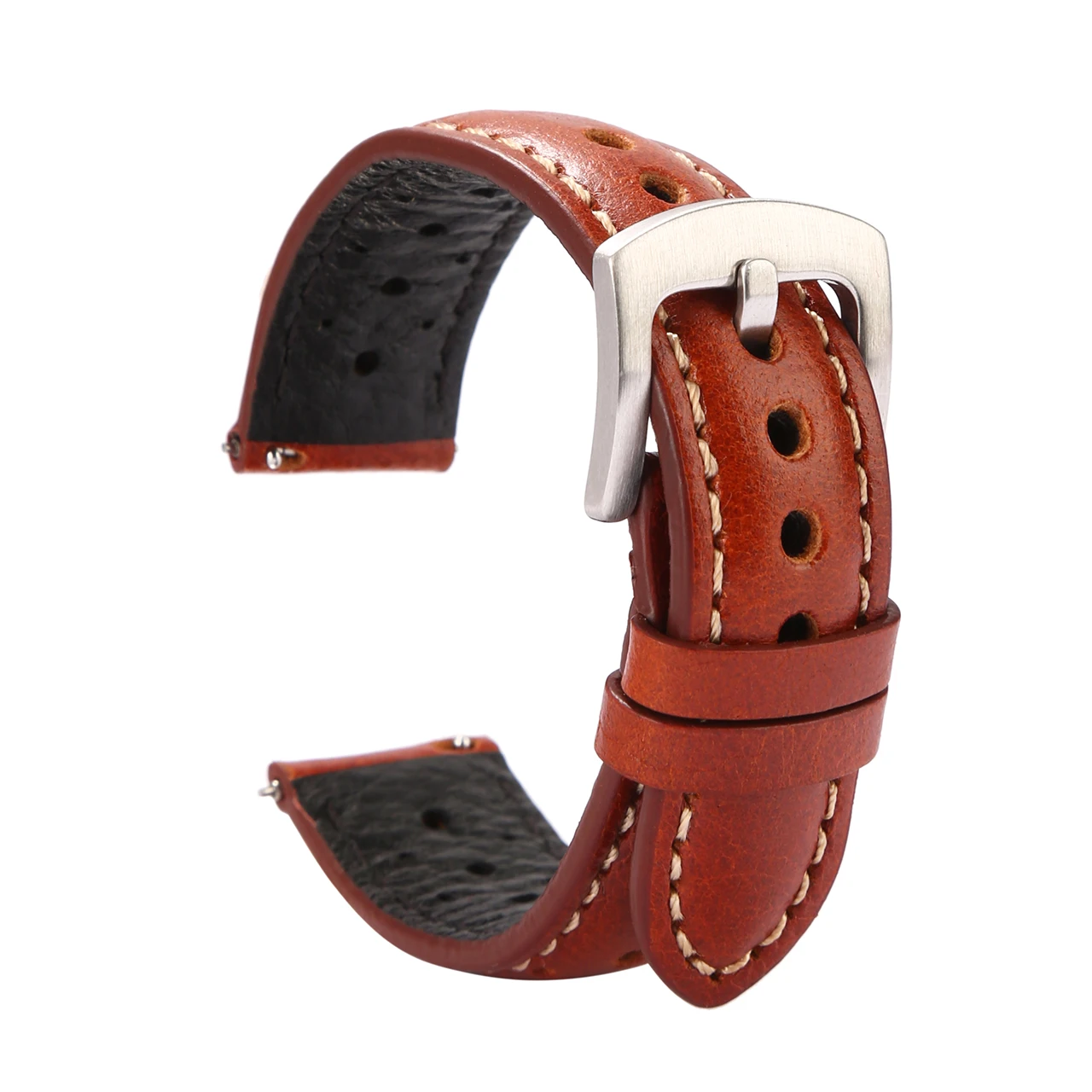 Handmade Genuine Vintage Full Grain Leather Watch Strap 20mm 22mm Racing Watch Band Quick Release Watchbands Accessories