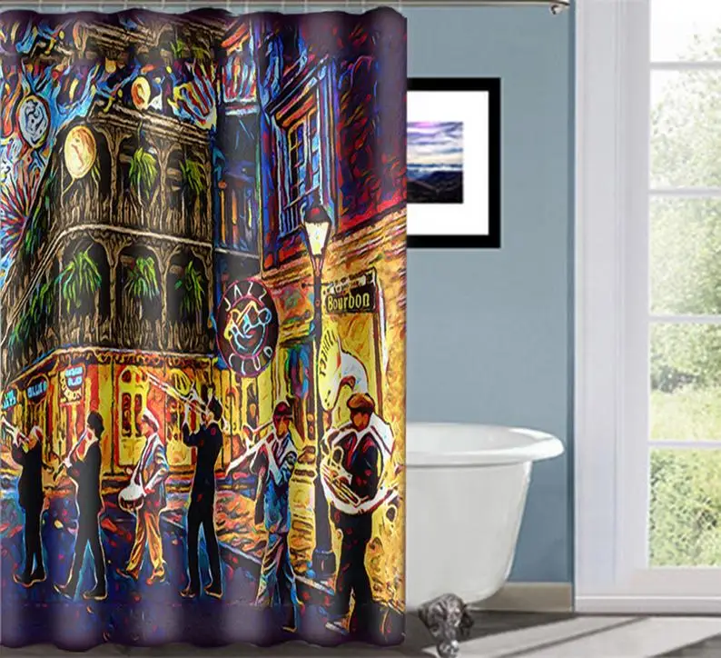 New Orleans Shower Curtain Decor Bathroom Art