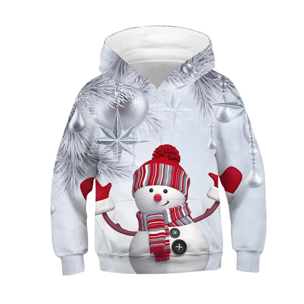 Autumn Winter Children's Sport Hoodies 3D Printed Boy Girl's Loose Pullover Child Hooded Sweater 5-14y Kids Sweatshirt Coat Tops