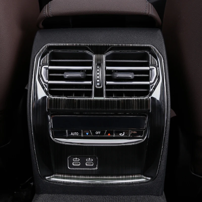 Car Back Rear Air Vents Outlet Cover Trim for BMW 3 Series G20 G28  Armrest Box Rear Air Condition Vent Cover Trim Air Outlet