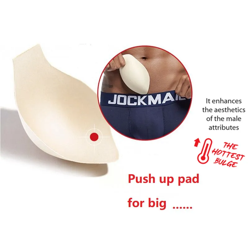 2PCS Hip Enhancement Safety Men Bulge Pouch Pad Enhancer Cup Pouch Sponge Pad Insert Body Shaping for Woman Gay Men  Underwear