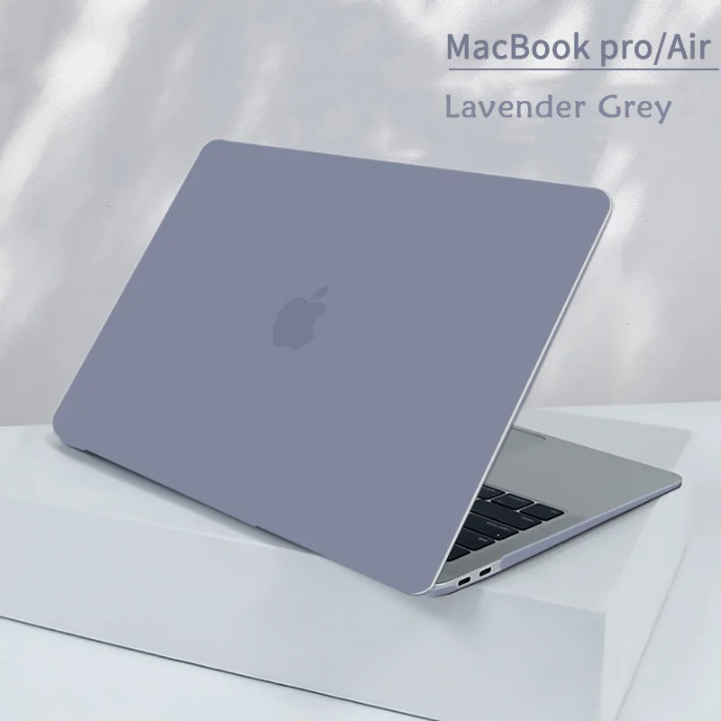 Per MacBook Pro 13 A2289 2020 Touch ID Cover per Macbook Air 13 A2337 A2338 A2179 Pro16 12 15 11 pollici custodia per computer grigio lavanda