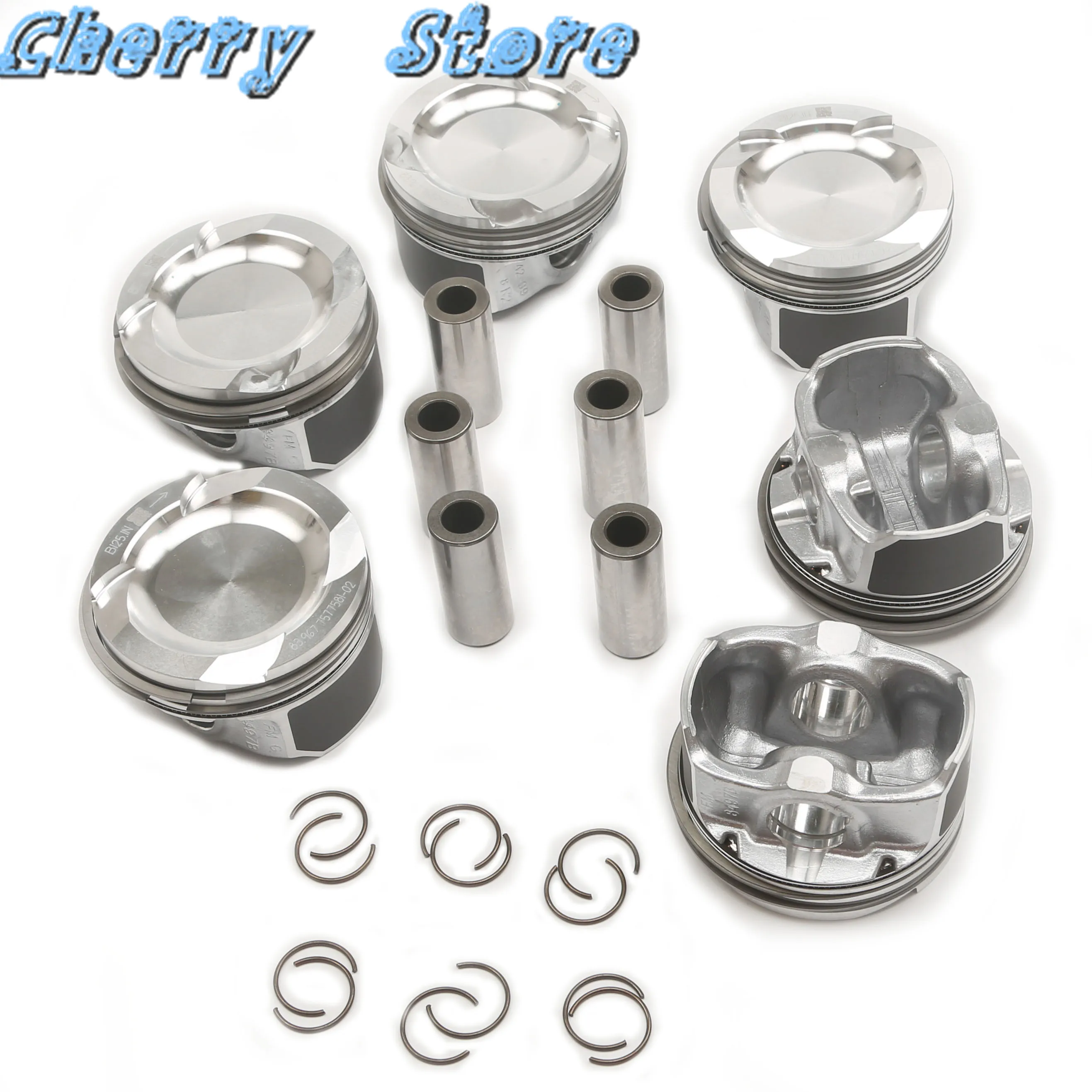 6Pcs Pistons & Rings STD Φ 84MM 22MM For BMW E82 M Coupe E90 335i F02 740Li Z4 E89 sDrive35i X6 E71 xDrive35i N54B30 3.0T L6