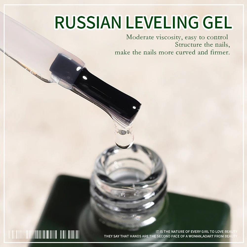 Vendeeni New Russian Self Leveling Gel Nail Polish Strong Base Coat Healthy UV Semi Permanent Varnish Gel for Nail Repair Care