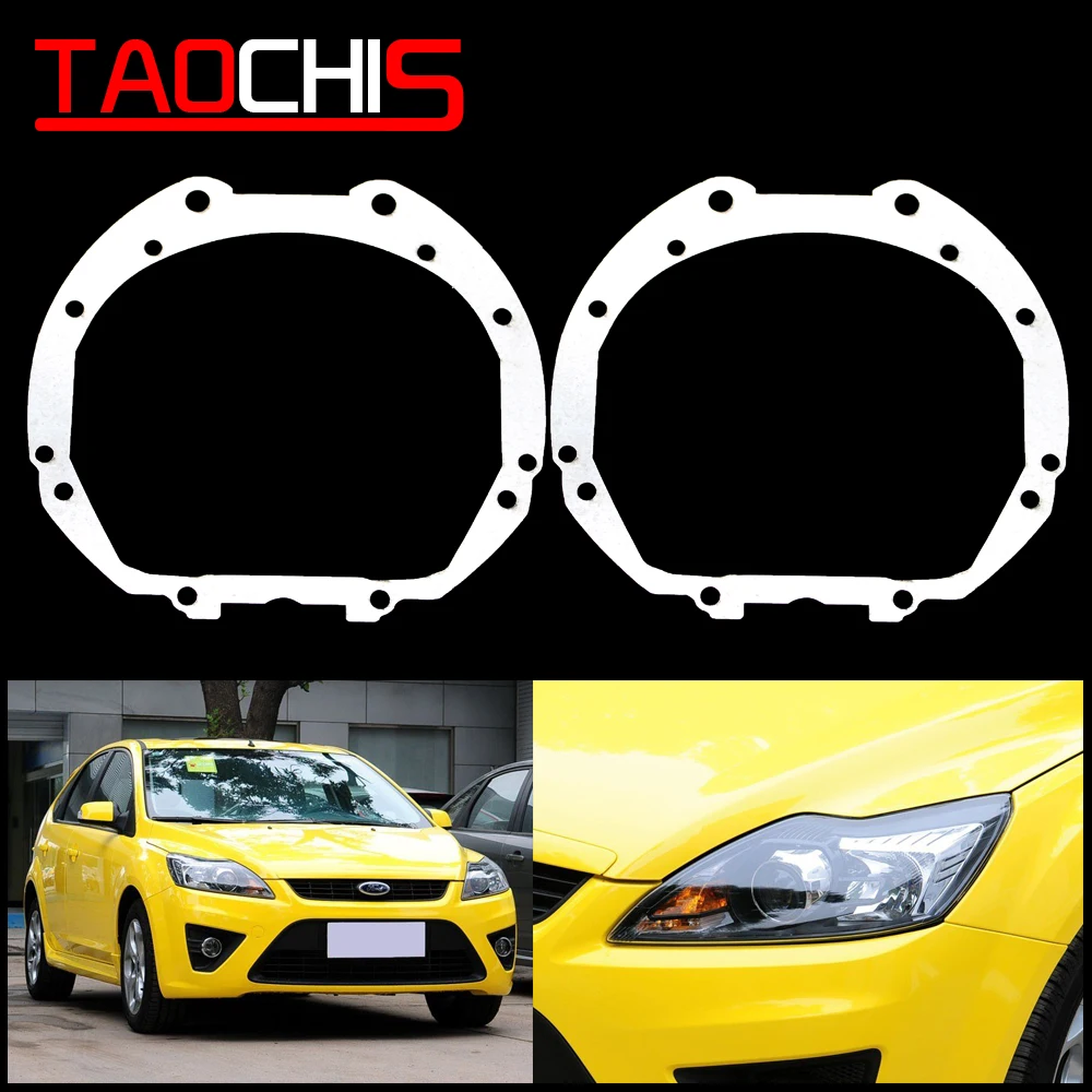 Taochis Car Styling Frame Adapter Bracket Holder for Ford Focus 2.0L Hella 3R G5 3/5 Bi Xenon Projector Lens