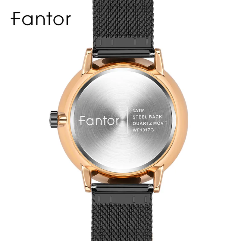 Fantor Black Gold Luxury Watch Men Fashion Business Brand Quartz Chronograph Watches Man Classic Quartz Wristwatch