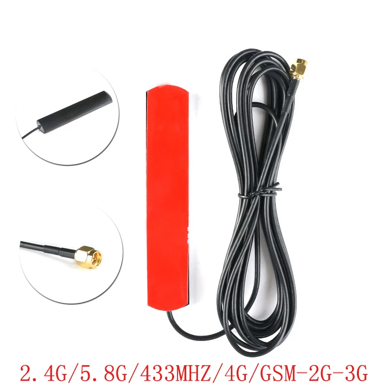 2.4G/5.8G/433MHZ/4G GSM Antenna SMA Male Connector 8dbi Gsm Aerial RG174 With 3Meters Length Cable for GSM