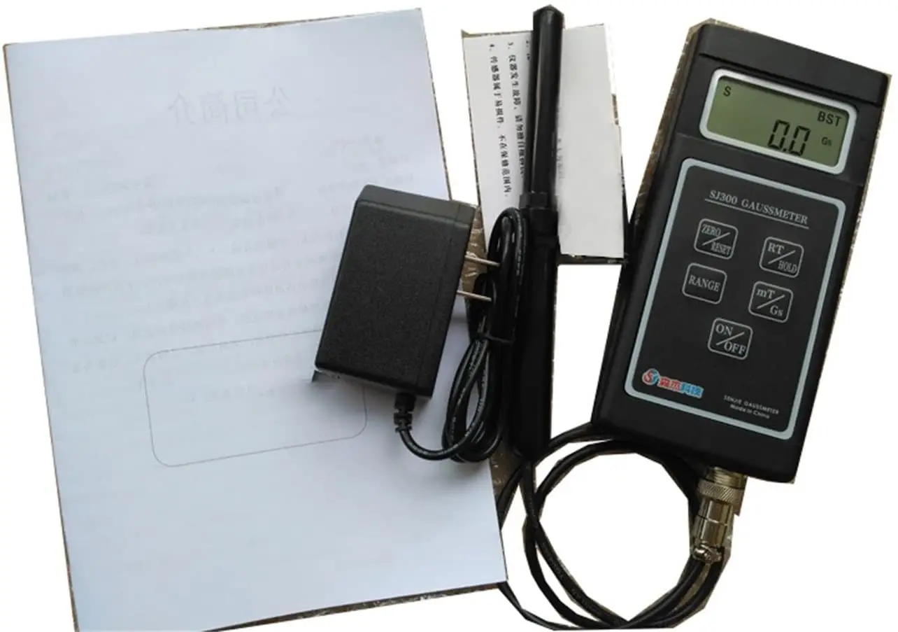 Digital Gauss Meter Gaussmeter Surface Magnetic Field Tester Teslameter Range 0 to 200mT to 2000mT