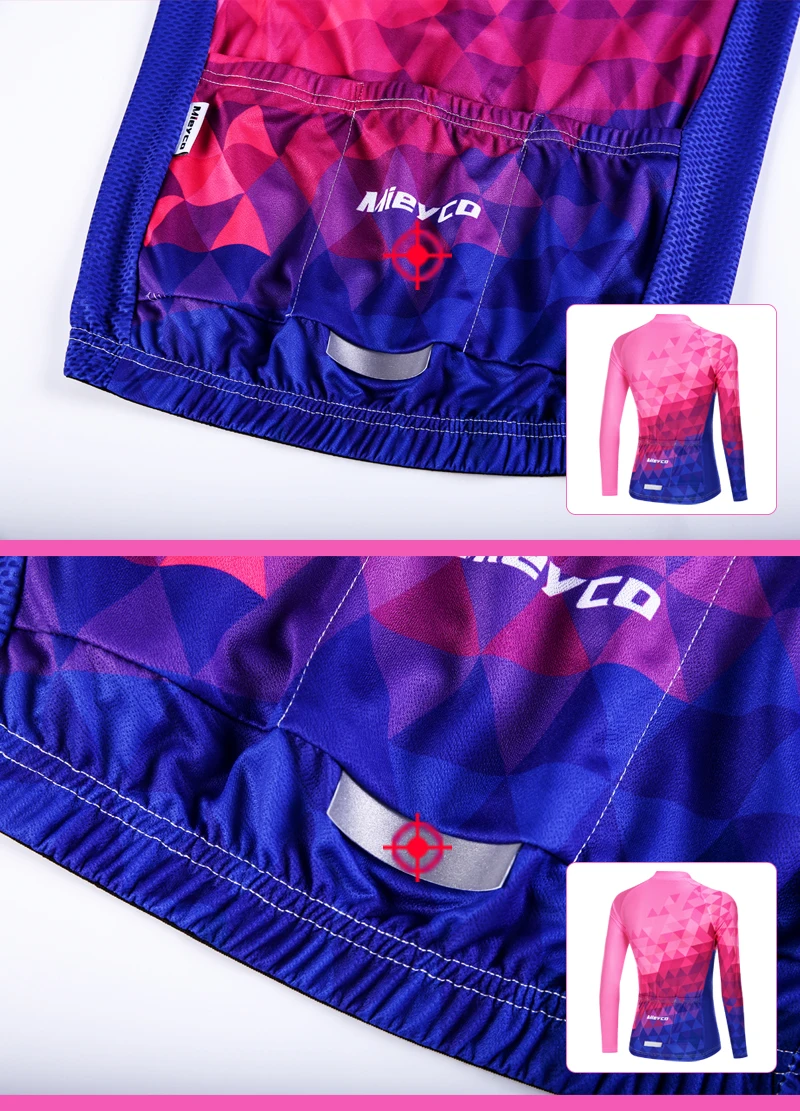 2020 Women  long sleeves Cycling Jersey Mtb Bicycle Clothing  Ciclismo Jersey road riding shirt road bike cycling Jacket custom