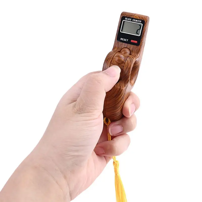 Portable Spiral Handheld Manual Digital Beads Counter Finger Game Toy One Key Reset Decompression Relaxation Tool for Meditation