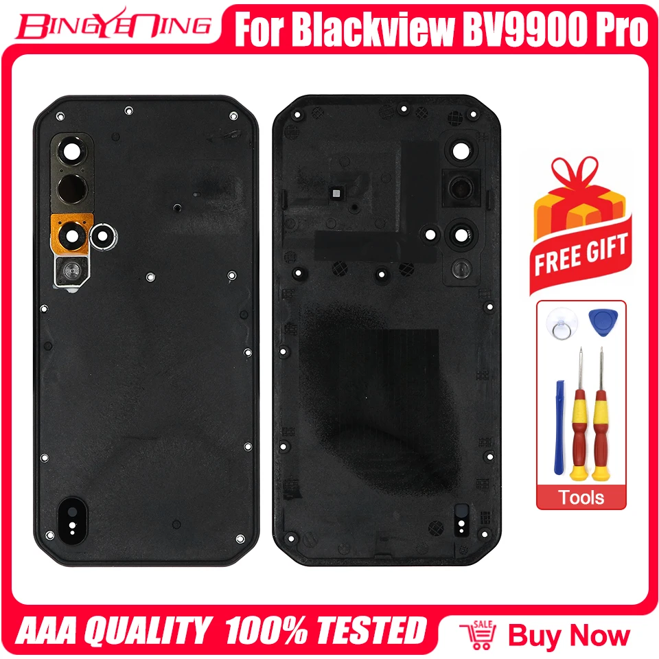 Original Battery Cover Back Housing Case + Battery Cover Adhesive For Blackview BV9900 BV9900 Pro BL6000 Pro Phone