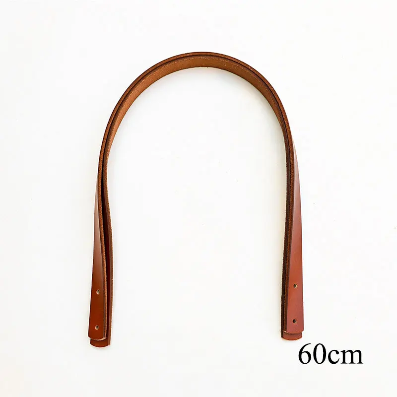 100% Genuine Leather Shoulder Bag Strap DIY Replacement Bag Handles Solid Color Handles Handbag Strap Bag Accessories 35/45/60cm