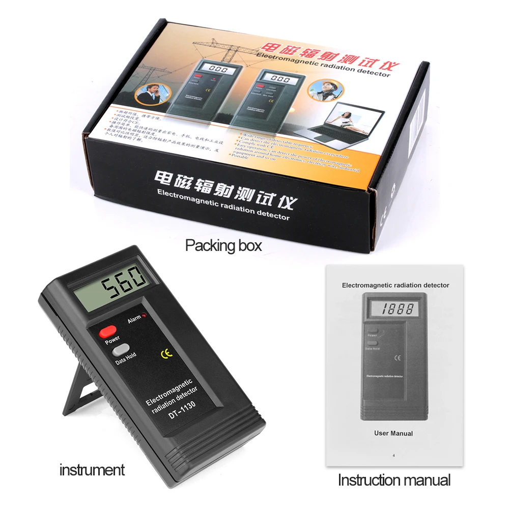 RZ Electromagnetic Field Radiation Dosimeter Tester Emf Meter Handheld Portable Geiger Counter Electric Emission Dosimeter