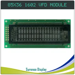 Surenoo 85.00*36.00 SAMSUNG 8-Bit Parallel IIC I2C 1602 162 16X2 VFD Display LCD Modul Bildschirm Panel 16T202DA1J