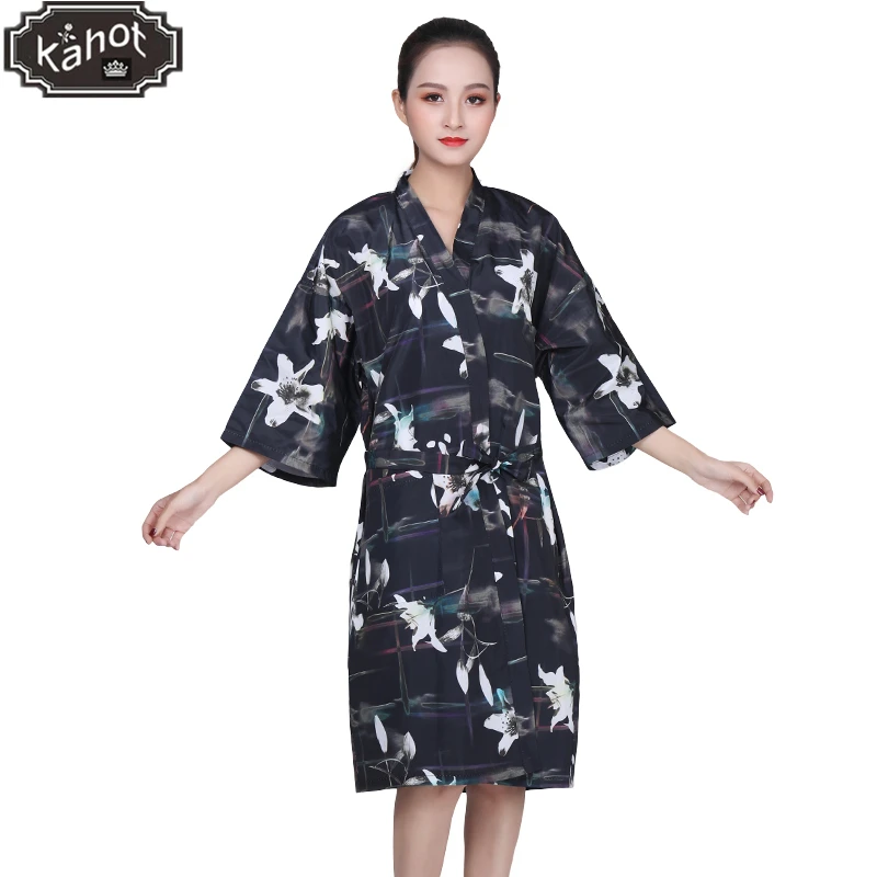 

1PC Hairdressing Kimono Gown Hair Shampoo Clothes Hairdresser Overalls Beauty Salon Barber SPA Guest Waterproof Bathrobe Gown