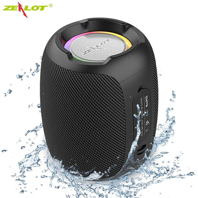 ALOT-Haut-parleur Bluetooth portable S53, 10 heures, 10W, son super fort, étanche IPX6, pour téléphone, carte TF, USB