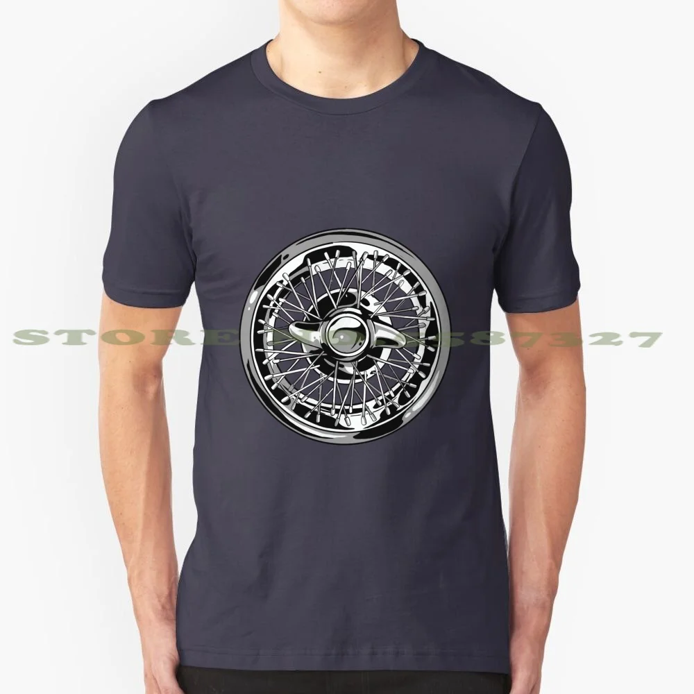 Car Wheel Rim 100% Cotton T-Shirt Drive Car Highway Motorists Fan Mechanics Love Colorful Giftidea Trend