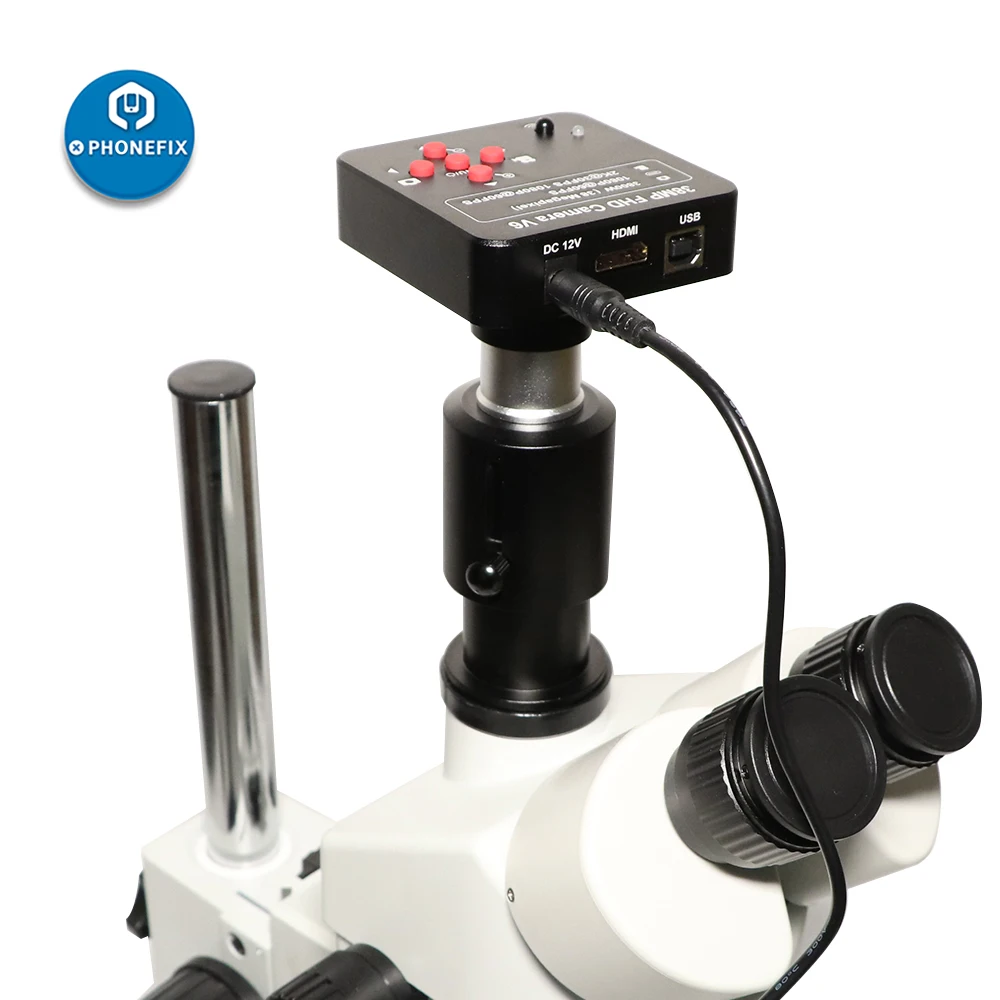 25mm C Mount Microscope Adapter 38mm CTV Electronic Eyepiece Stereo Microscope Camera Adapters for Microscope CCD Camera
