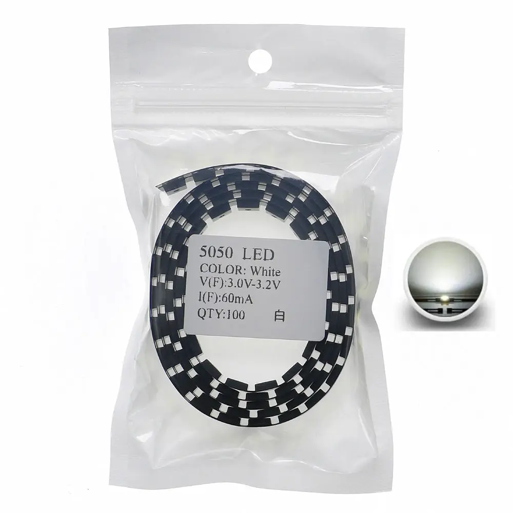 5050 (2020) SMD LED Emitting Diode Lamp Chip Warm Cool White rosso verde blu giallo arancione UV Pink SMT Light Beads