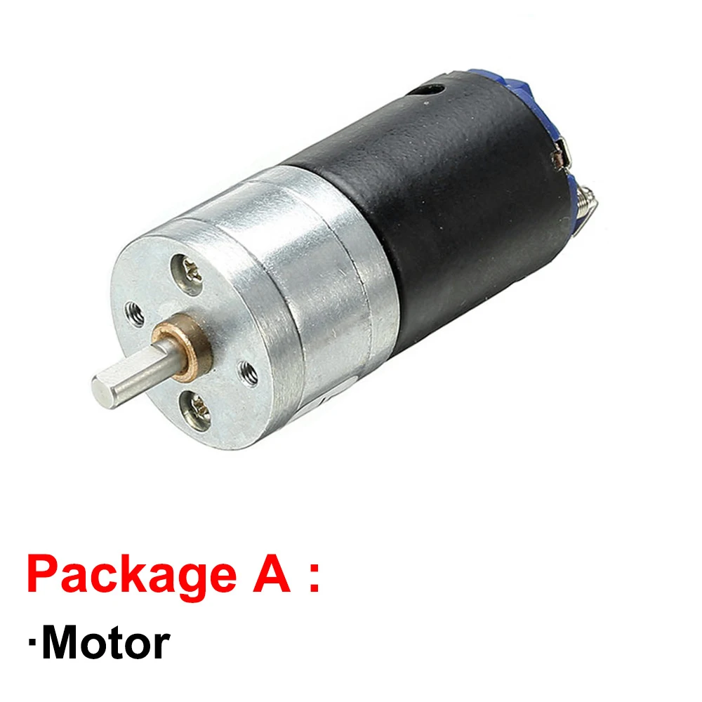 DC Gear Motor Electric 6V 12V 24V Reduction Speed 23rpm To 1931rpm PWM Reverse Durable Metal JGA25-370 DIY Engine