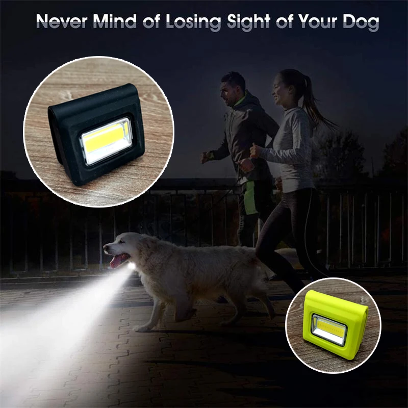 

4-Mode Running Jogging Safety Light Flashlight Rechargeable Bright Eyes Torch Strong Magnetic Clip For Walking Dog Night Running