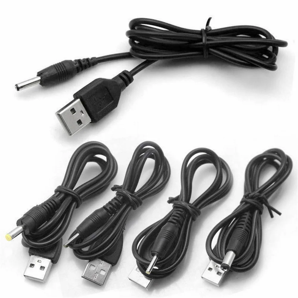 USB ميناء إلى 2.0*0.6 مللي متر 2.5*0.7 مللي متر 3.5*1.35 مللي متر 4.0*1.7 مللي متر 5.5*2.1 مللي متر USB 5V DC قابس طاقة كابلات الموصلات للمعدات الالكترونية جديد