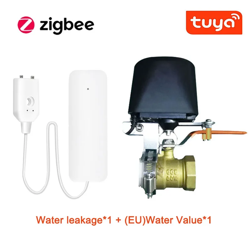 Tuya Smart Zigbee/Wifi Water Leakage Alarm Smart Home Water Leak Sensor Detector Flood Alert Overflow Security Alarm System