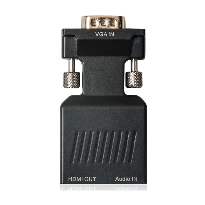 Ls vga macho para hdmi conversor fêmea com cabos de adaptador de áudio 720/1080p para hdtv monitor projetor computador portátil tv-caixa ps 3 4