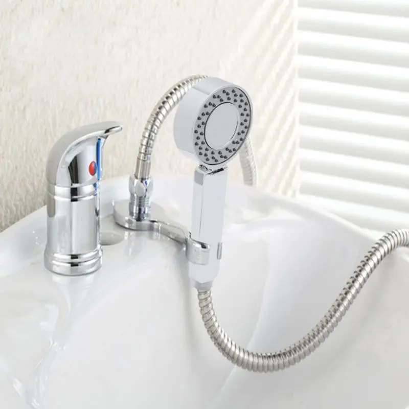 2021 New 50cm Zinc Alloy Hot & Cold Water Faucet Wash Hair Tap Mixing Valve Beauty Salon Bed Accessories