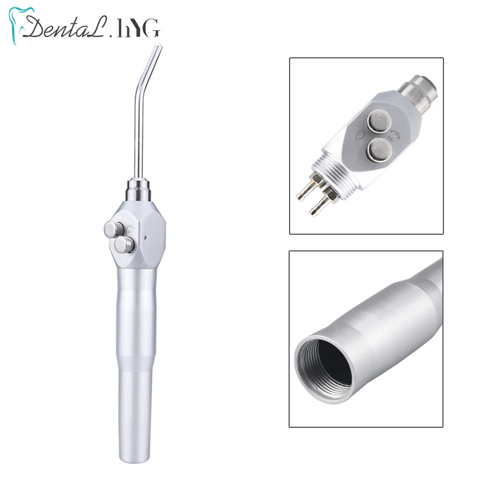 Dental Air Water Spray Triple 3-Way Dental Handpiece Syringe with 2 Autoclavabl Nozzle Tip Dental Care Equipment Teeth Whitening