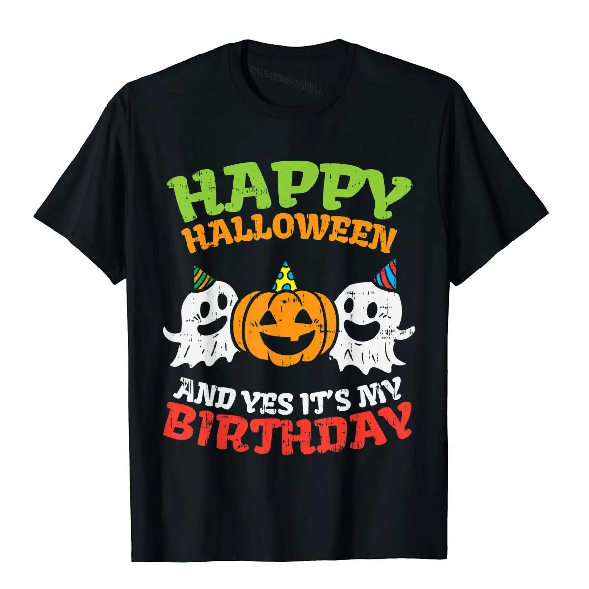 

Happy Halloween It's My Birthday Born On Girl Boy Party T-Shirt Cotton Comfortable Tops Shirts Oversized Men T Shirt Europe