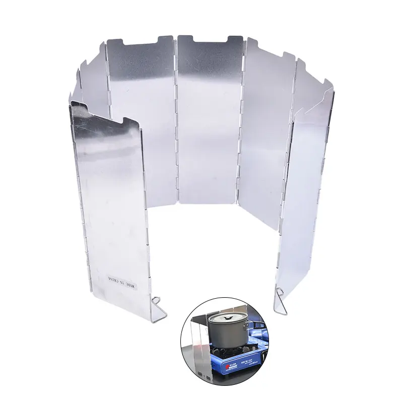 8 Plate Foldable Gas Stove Outdoor Camping Cooking Windbreak Camping Equipment - Image 2