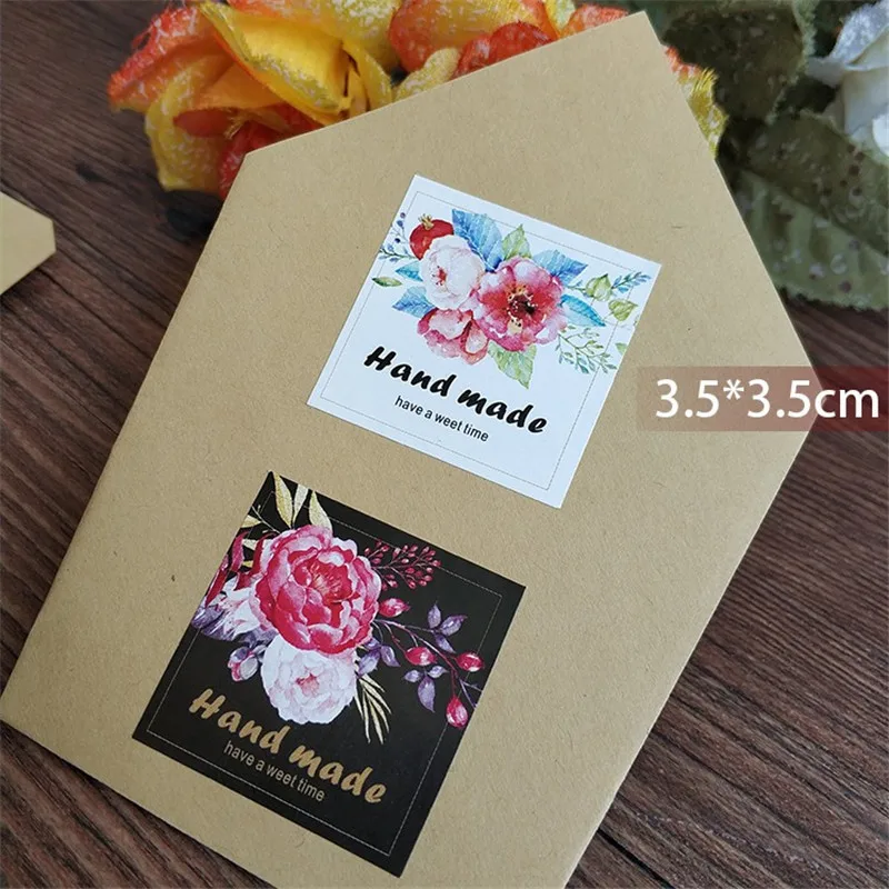 800 Buah/Lot Kawaii Bunga Persegi Terima Kasih HANYA UNTUK ANDA Penyegelan Paket Label DIY Multifungsi Stiker Segel Hadiah