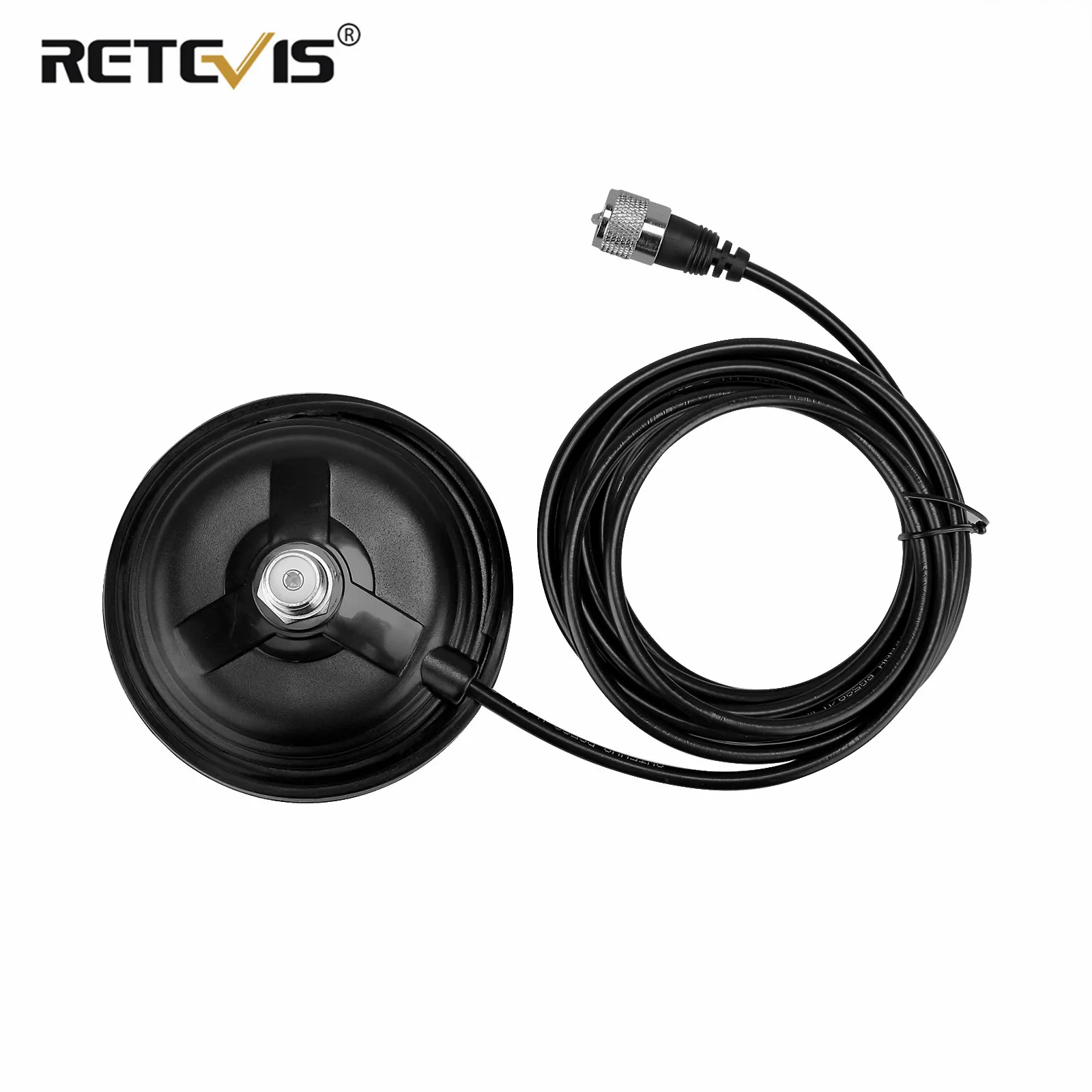 Retevis-Base de montaje en techo magnético CA35, SL16-K con Cable Coaxial de 4m, SL16-J/SO-239, antena móvil UHF, accesorios de Radio para coche