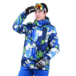 -30 gradi giacca da sci maschile giacca invernale da uomo impermeabile antivento abbigliamento da Snowboard abbigliamento sci abbigliamento da neve Costume