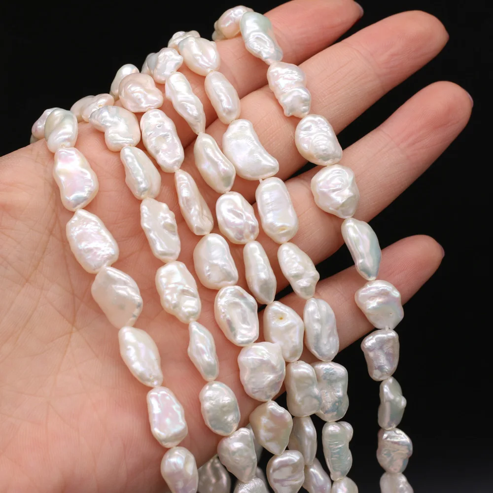 Hot Selling Natural Fashion Special-shaped Recycled Pearl DIY Making Bracelet Necklace Jewelry Accessories9x14-10x15mm36cm/piece