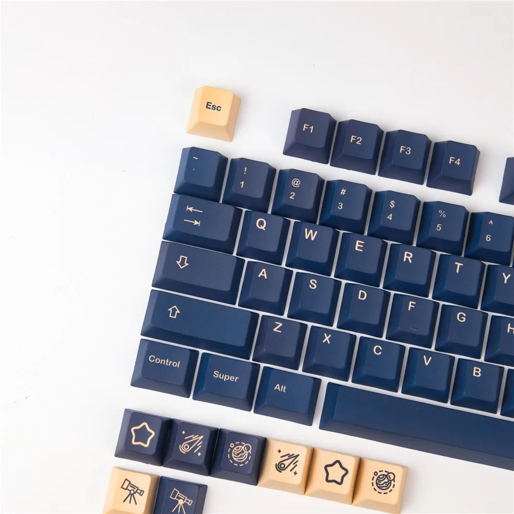 Pbt Keycaps Gmk Stargaze 5 Gezicht Dye Subbed Technics Cherry Profiel Voor GH60 Anne Pro 2 XD60 GK61 GK64 GK68 mechanische Toetsenbord