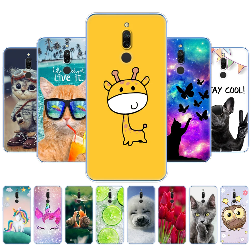 silicon case for xiaomi redmi 8 cases full protection soft tpu back cover on redmi 8 bumper hongmi 8 phone shell bag coque