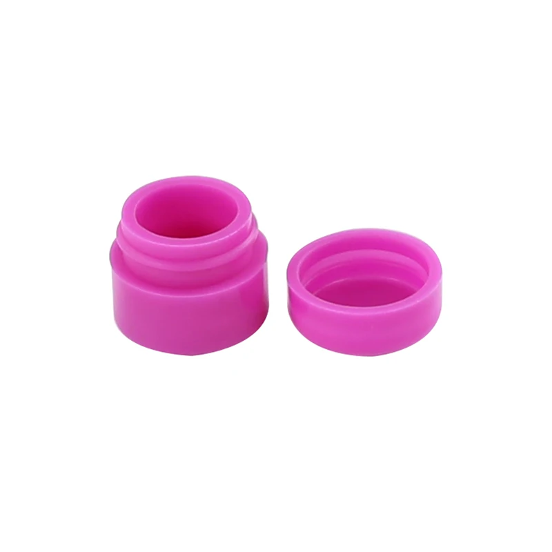 Mini Silicone Wax Containers for Oil Slick Jar, Concentrate Tank, Assorted Colors, Multi Use, 1ml, 10Pcs